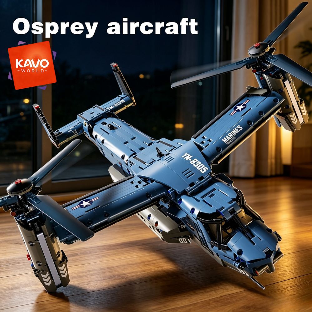 Jjrc Drone X12 - KAVOWORLD 1486PCS V-22 Osprey Tiltrotor Aircraft