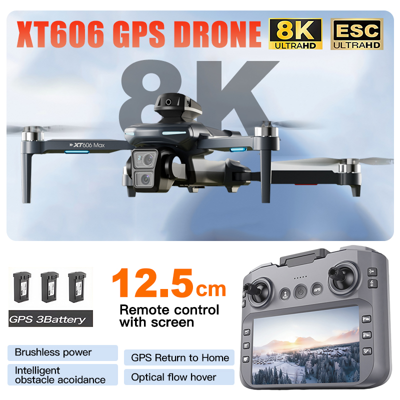 XT606 MAX 3 battery Drone 4k 8 - Drone Multispectral recension och pris