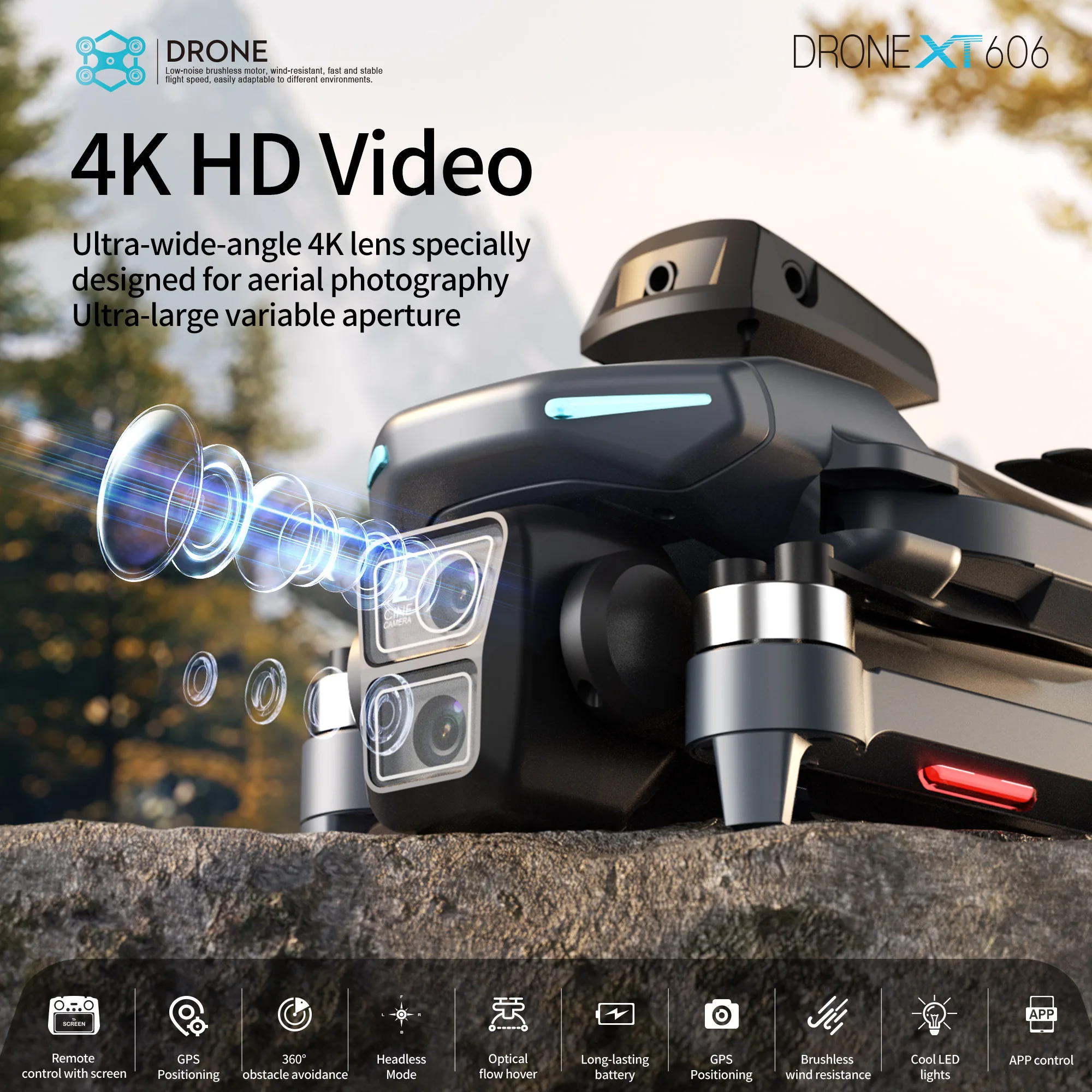 Original XT606 MAX GPS Drone 4 - Drone Multispectral recension och pris